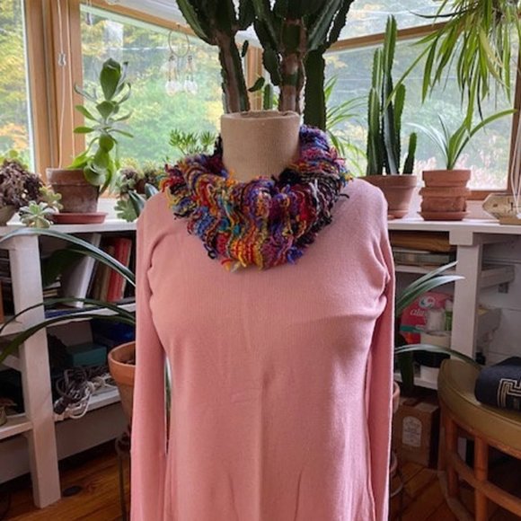 SALE! Hand Dyed Tutti Frutti Cashmere Collar - Picture 2 of 5